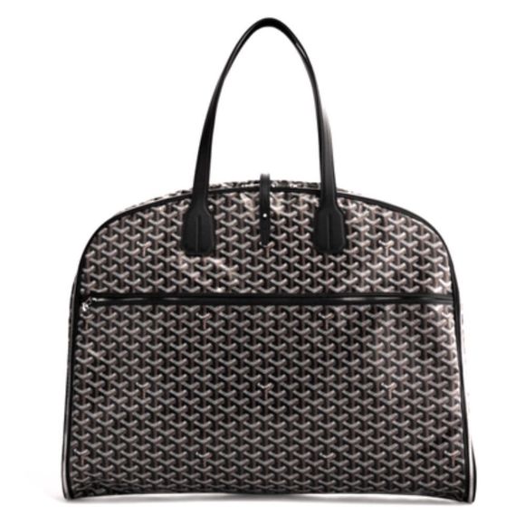 Goyard Mayfair Black Coated Canvas Leather Travel Carry On Garment Bag NEW - Picture 1 of 10